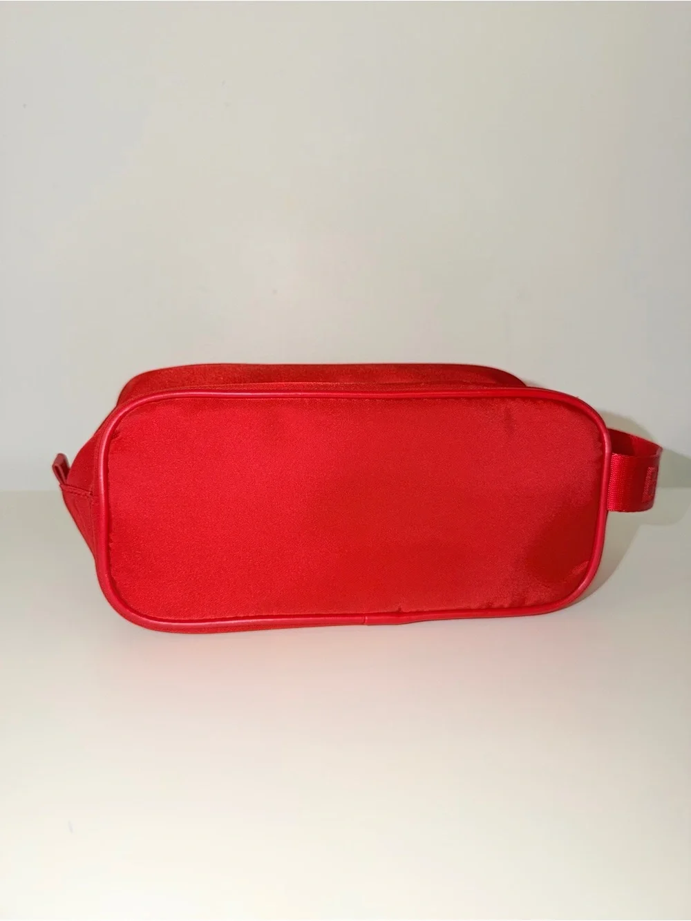 Burberry Red Nylon Make-Up Toiletry Pouch